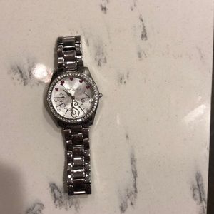 Silver Betsy Johnson watch